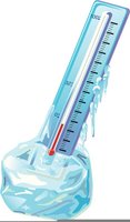 Thermometer in ice (low temperature)