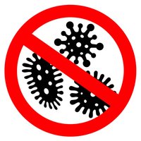No microbes symbol (biocide)
