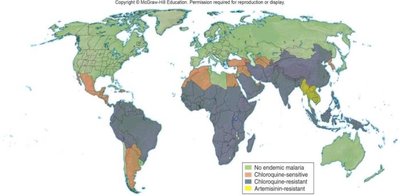 Global map of malaria endemicity and drug resistance