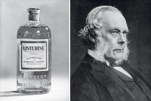 Listerine bottle and Joseph Lister