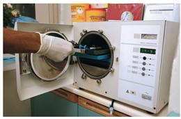 Autoclave in use