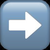 Right arrow emoji