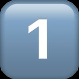 Number 1 emoji