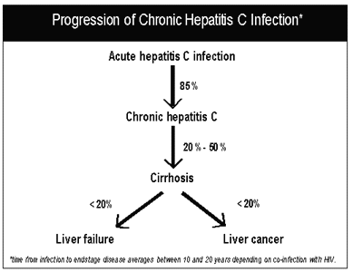 Progression of chronic hepatitis C infection