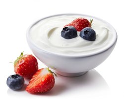 Bowl of yogurt