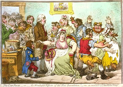Historical cartoon on vaccine controversy