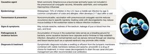 Otitis media disease snapshot table