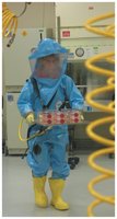 BSL-4 worker carrying Ebola virus cultures