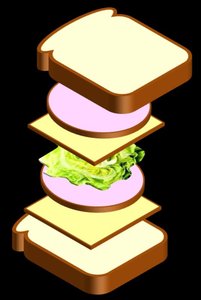 Sandwich analogy for phospholipid bilayer