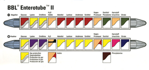 Enterotube II compartments and test results