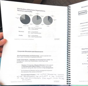 Distribution of business organizations, revenue, and profits