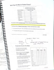 Federal tax burden by income group