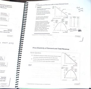 Elasticity and revenue with a linear demand curve