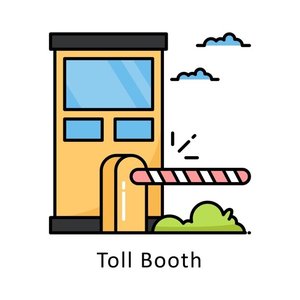 Toll booth representing total revenue