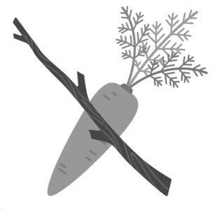 Carrot and stick representing incentives