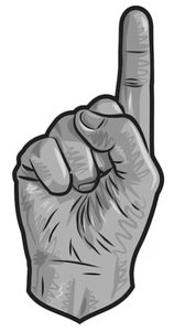 Hand with one finger raised representing marginal decisions