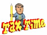 Tax time cartoon representing effect of taxes on supply
