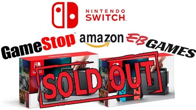 Nintendo Switch sold out at major retailers