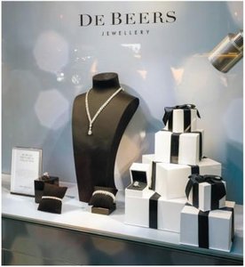 De Beers diamond monopoly display