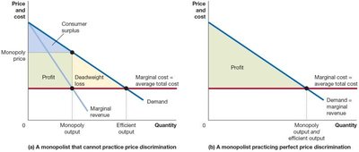 Monopolist practicing perfect price discrimination