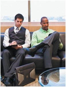 Two job applicants illustrating labor market discrimination