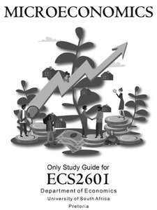 Microeconomics ECS2601 Study Guide cover