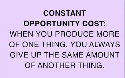 Constant Opportunity Cost definition