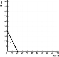 Marie's gains from trade graph