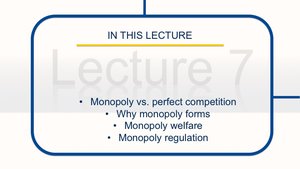 Government response to monopoly