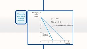 Monopoly average and marginal revenue curves
