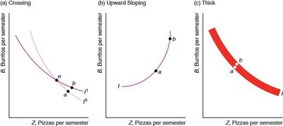 Impossible indifference curves