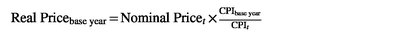 Real price formula