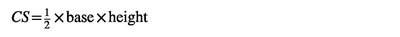 Consumer surplus triangle formula