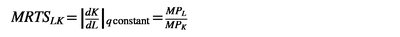 MRTS formula