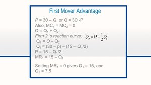 First mover advantage in Stackelberg model