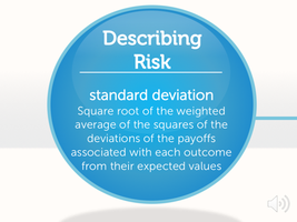 Describing risk: standard deviation