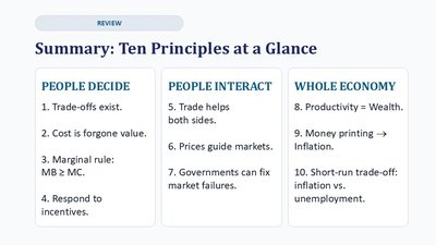 Summary of ten principles