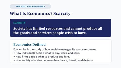 Definition of scarcity and economics