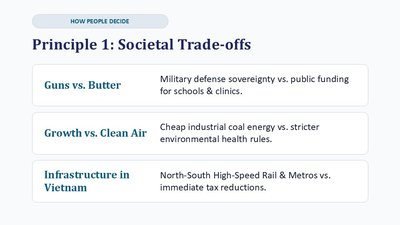 Societal trade-offs examples