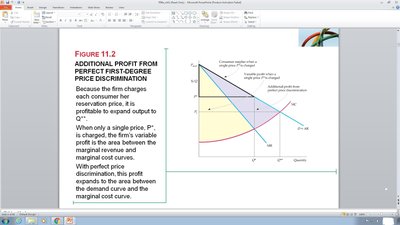 Graph showing additional profit from first-degree price discrimination