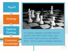 Chessboard illustrating strategic behavior