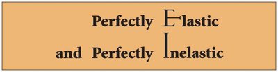 Mnemonic for perfectly elastic and perfectly inelastic