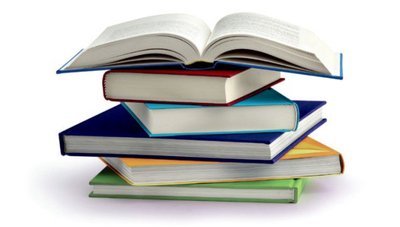Stack of textbooks, illustrating rising textbook prices