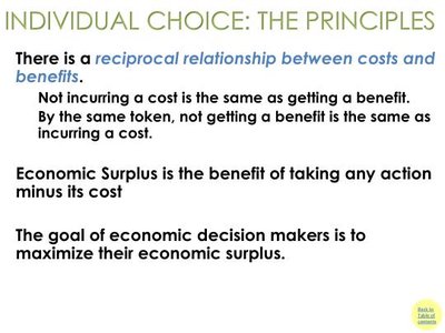 Economic surplus and decision making slide
