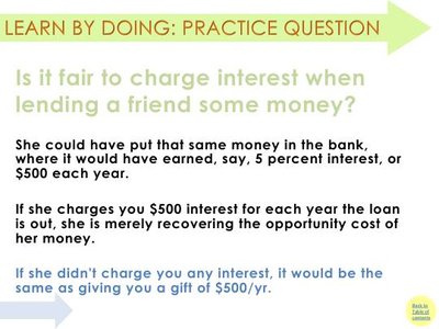 Interest charging opportunity cost slide