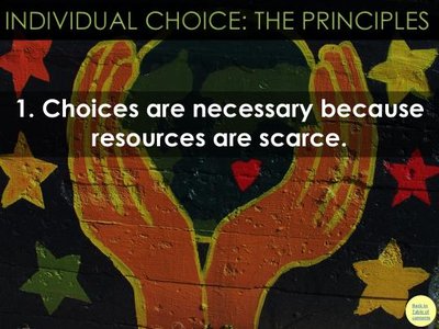 Choices are necessary because resources are scarce slide