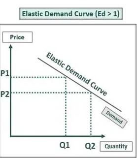 Elastic demand curve