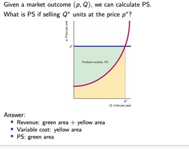 Producer Surplus Area