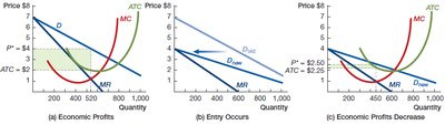 Effect of market entry on demand curve