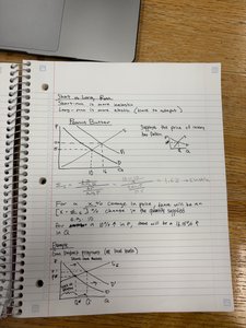 Short-run and long-run supply curves
